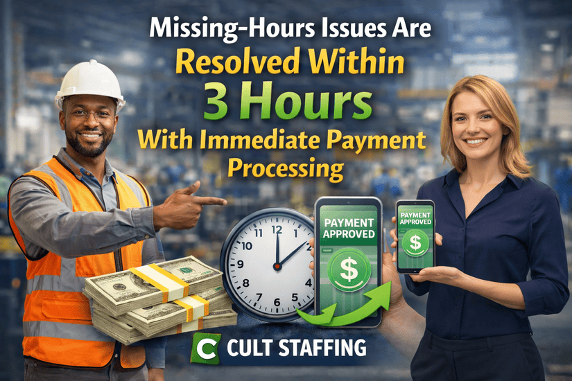 Missing-Hours Issues Are Resolved Within 3 Hours With Immediate Payment Processing